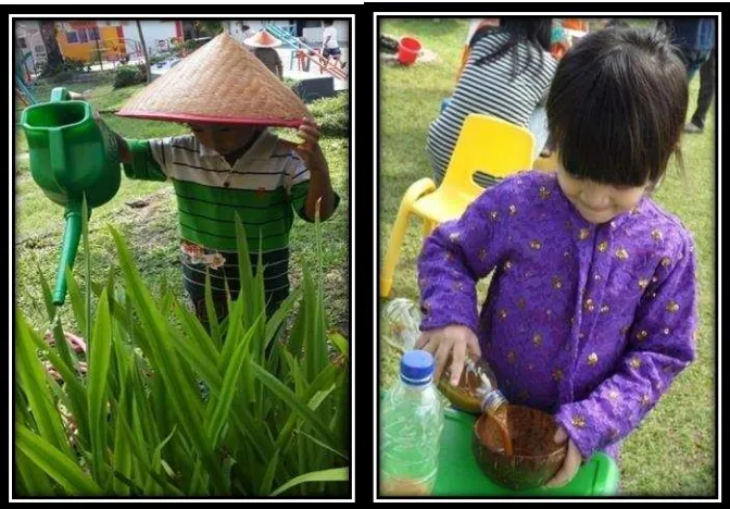 Gambar 11. Photo Anak yang  Sedang Bermain Peran Sumber : Gambar PAUD Bukit Aksara 