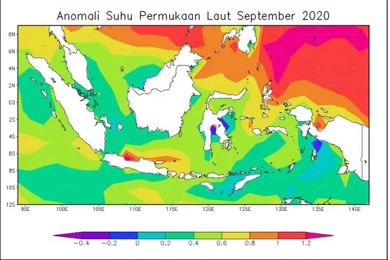 Gambar 1 Anomali Suhu Permukaan Air Laut (SPL) Sumber : www.esrl.noaa.gov
