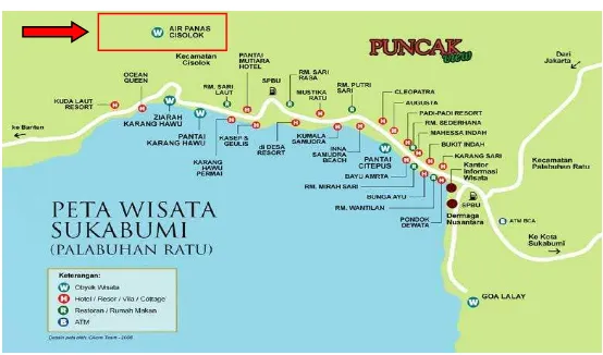Gambar 1. Peta Kabupaten Sukabumi Per Kecamatan 