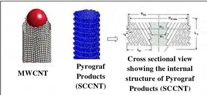 Figure 2.4: Graphical Structures of SWCNT and MWCNT 