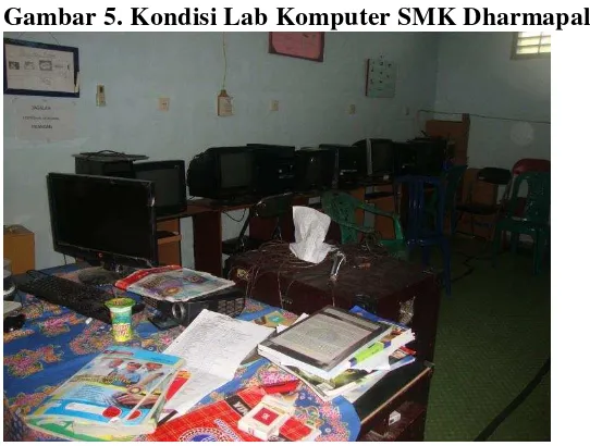 Gambar 5. Kondisi Lab Komputer SMK Dharmapala 