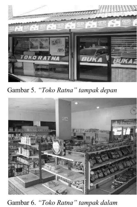 Gambar 6. �Toko Ratna� tampak dalam