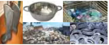 Gambar 10: Sampah dan barang-barang bekas yang dapat dijumai dijalan-jalan kota Medan  