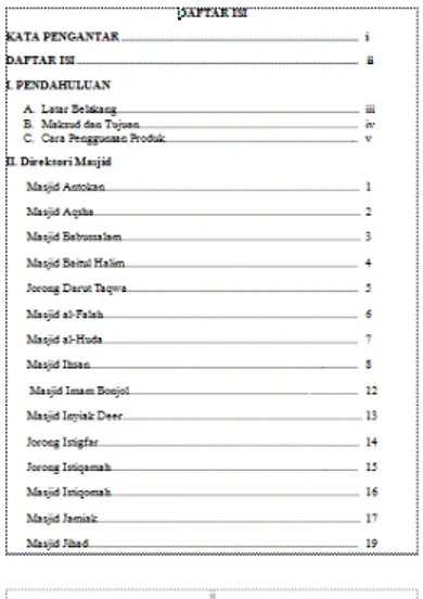 Gambar 7. Daftar Isi 