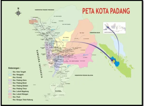 Gambar 4.Peta kota Padang 