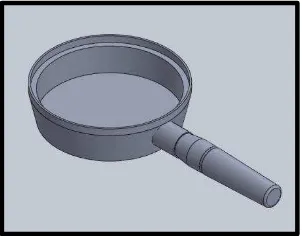 Gambar 4. Desain 3D alat bantu pressing 
