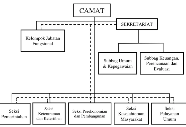 Gambar 2.1  Bagan Struktur  Organisasi Kecamatan Seyegan 