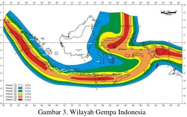 Gambar 3. Wilayah Gempa Indonesia