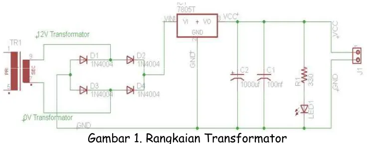 Gambar 1. Rangkaian Transformator