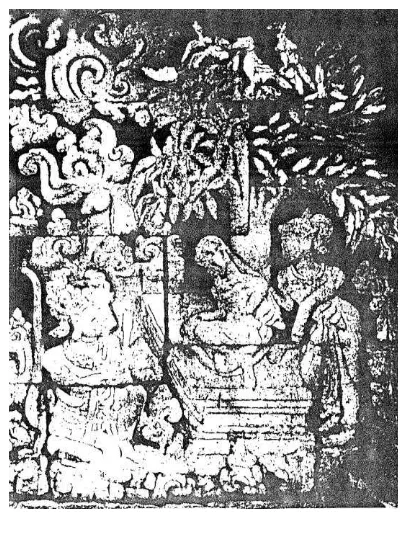 Gambar 2.2.2.3                                                                                                     Sugriwa, dua bangsawan kera, seekor kera yang berbusana dan dua ekor kera kecil biasa 