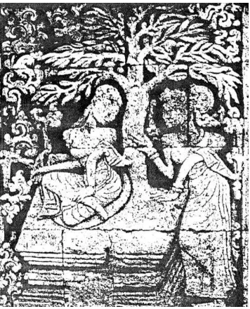 Gambar 2.2.2.5                                                                                                     Sita ditemani Trijata (Candi Panataran, Blitar, Jawa Timur)                                              