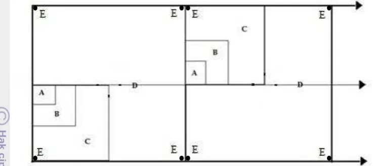 Gambar 1 Plot Analisis Vegetasi 