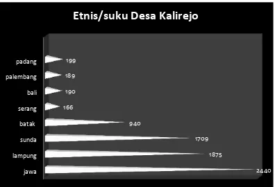 Gambar 8 Data Etnis Desa Kalirejo 