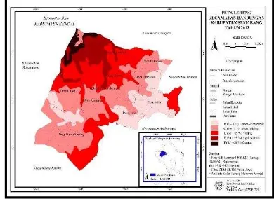 Gambar 2. Peta Topologi Kecamatan Bandungan Sumber: BAPPEDA Kabupaten Semarang 2012 
