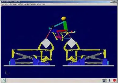 Figure 2.1. Example of multi-body simulation using ADAMS® simulation 