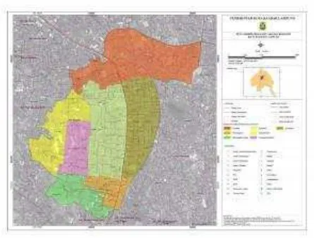 Gambar 2. Peta Administartif Kecamatan Kedaton, Bandar Lampung Sumber: Perda Nomor 12 Tahun 2012 