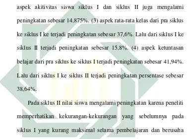 Tabel di atas dapat disimpulkan bahwa hasil penelitian 