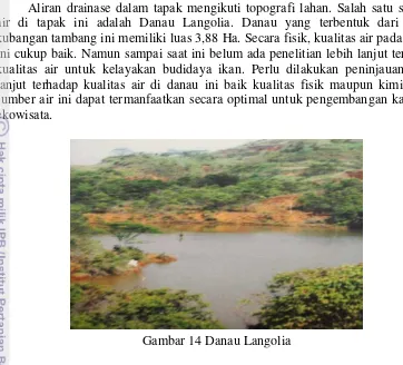Gambar 14 Danau Langolia 