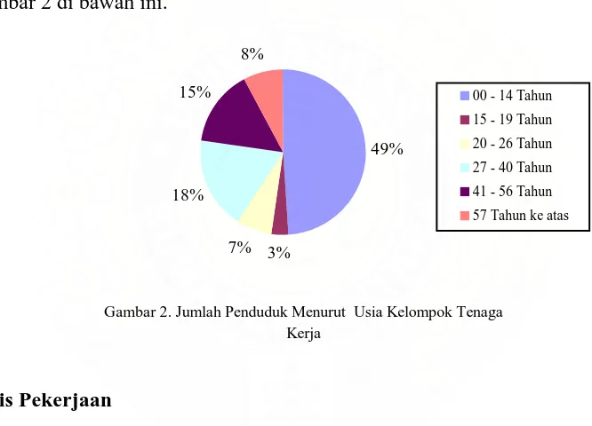 Gambar 2 di bawah ini. penduduk Dusun III Tongkoh adalah 49 % dan 51 %, sebagaimana tersaji dalam  