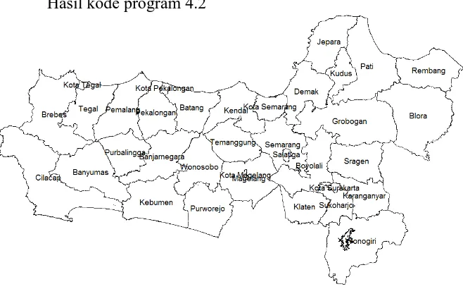 Gambar 4.2 Peta Provinsi Jawa Tengah 