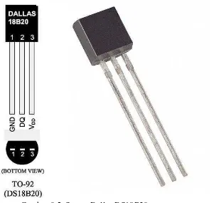 Gambar 0.5. Sensor Dallas DS18B20 