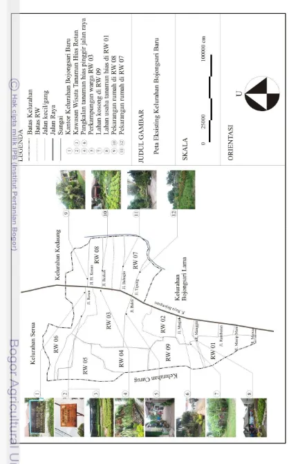 Gambar 7 Peta eksisting Kelurahan Bojongsari Baru 