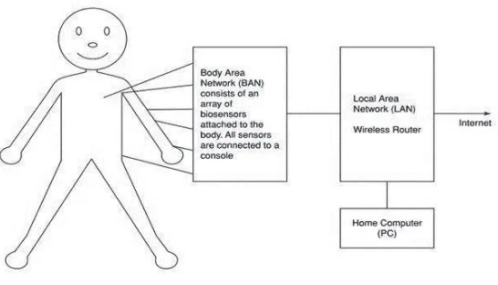 Figure 1.5 Simple network connections from the human body to the outside world (FONG et al 2011)