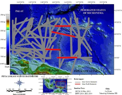 Gambar 4  Lokasi survei batimetri di perairan utara Papua 