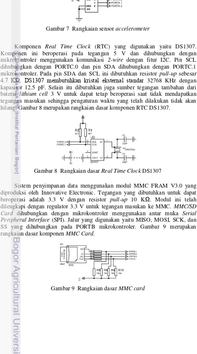 Gambar 7  Rangkaian sensor accelerometer 