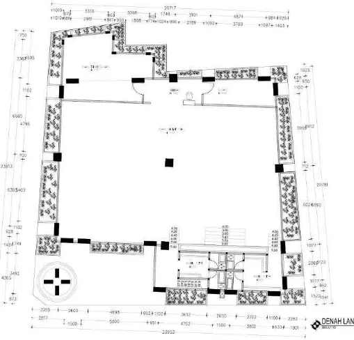 Gambar 5.  Rencana r.sholat, kamar takmir, gudang, Toilet, dan Tempat wudhu 