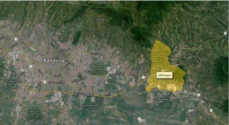 Figure 1st. Location Areas Jatinangor Source: Wikimapia.org  