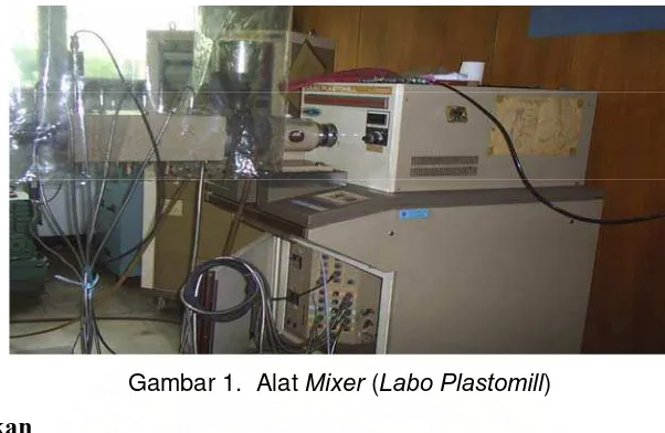 Gambar 1.  Alat Mixer (Labo Plastomill) 