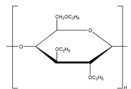 Gambar 5. Struktur Molekul Etilselulosa (Dahl, 2006)   