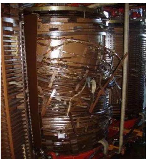 Figure 1.0: The transformer experienced mechanical faults [2] 