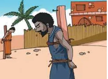 Gambar 8.1.Contoh kedermawanan dari Abu Bakar adalah membebaskan seorang budak yang bernama Bilal bin Rabah
