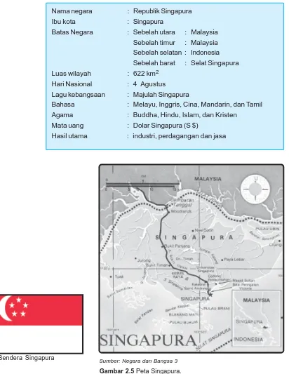 Gambar 2.5 Peta Singapura.
