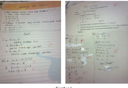 Gambar 6 Hasil nilai siswa dengan KKM ≥ 75 siklus I dan siklus II 