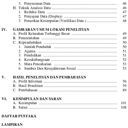 GAMBARAN UMUM LOKASI PENELITIAN 