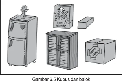 Gambar 6.5 Kubus dan balok