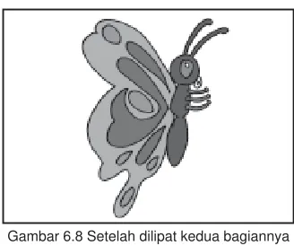 Gambar segitiga sama kaki ABC dan guntinglah: