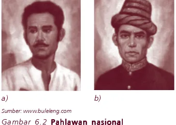 Gambar 6.2 Pahlawan nasionalPahlawan nasionalPahlawan nasionalPahlawan nasionalPahlawan nasional