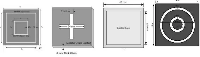 Figure 2. Regular shapes of existing coating 