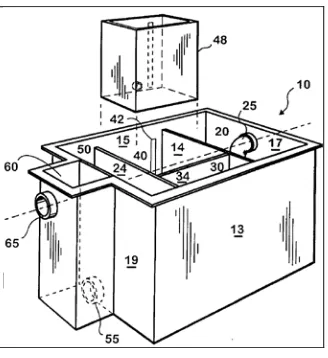 Figure 5: Grease Trap (Source: US 5,993,646, 1999) 