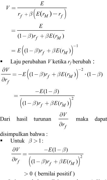 Gambar 13  Pengaruh dari rf ketika β < 1.  