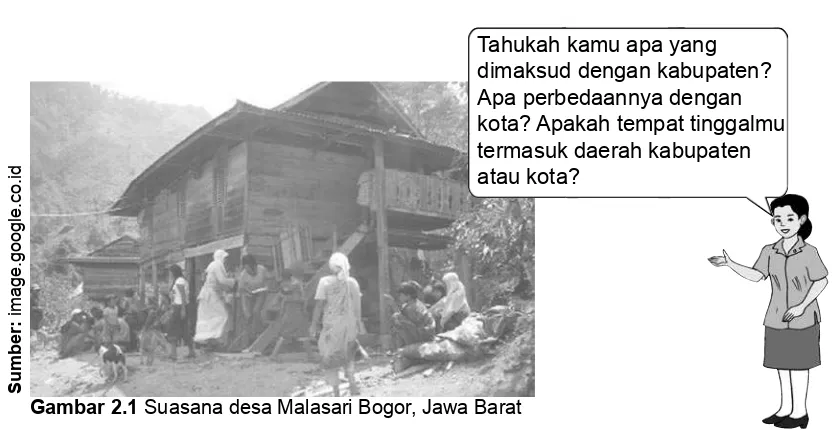 Gambar 2.1 Suasana desa Malasari Bogor, Jawa Barat