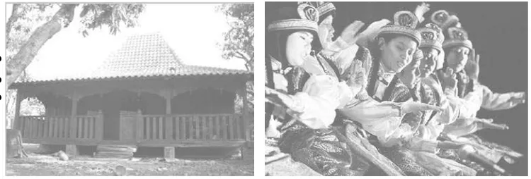 Gambar 5.8 Salah satu ciri khas yang dimiliki Indonesia (rumah Joglo dan tari Saman)