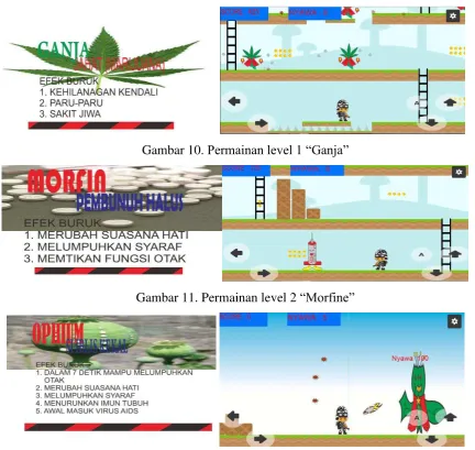 Gambar 10. Permainan level 1 “Ganja” 