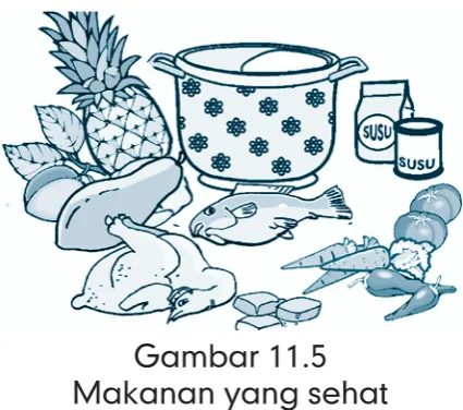 Gambar 11.5Makanan yang sehat