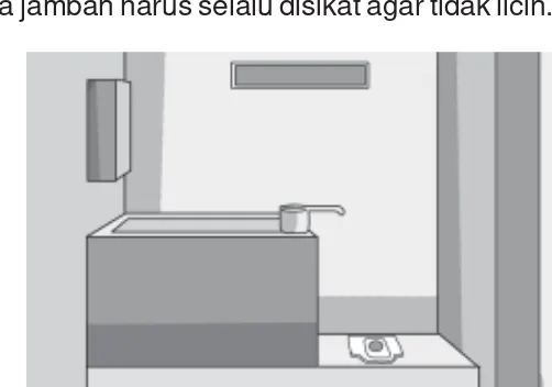 Gambar 12.7  Kamar mandi harus dijaga kebersihannyaSumber : Penerbit
