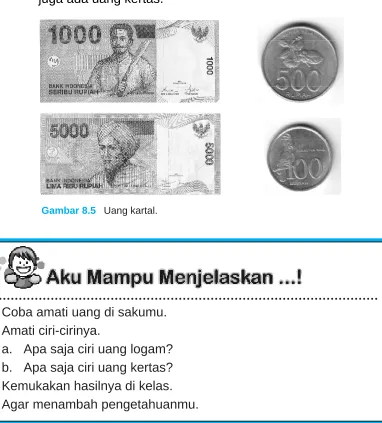Gambar 8.5 Uang kartal.